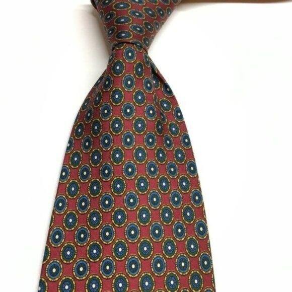 ZODIAC Men's Silk Tie Vintage Retro Accessories Premium handmade Italy One Size - Picture 8 of 8